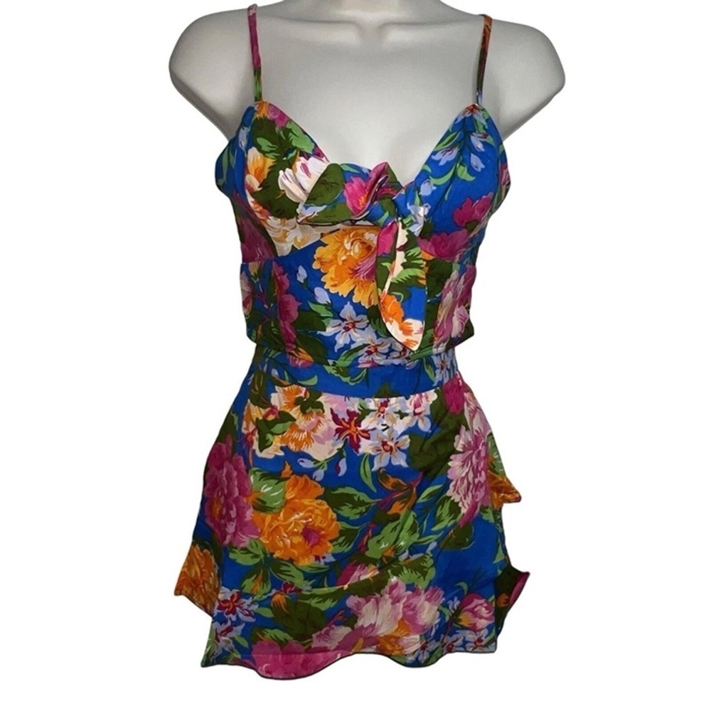 LOTTIE & HOLLY By Band of Gypsies Women’s 2-Piece Floral Shorts and Cami set NWT